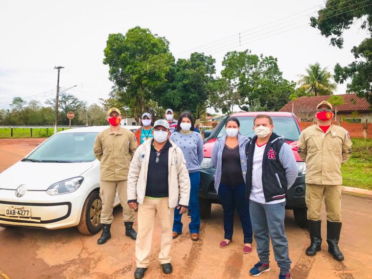 Corpo de Bombeiros e Agentes de Saúde acompanham casos positivos de Covid-19 em Nioaque